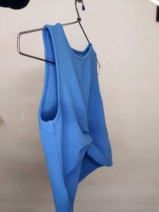 Blue Sleeveless Top
