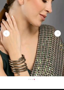 Silver Plated Spring Coil Bangle