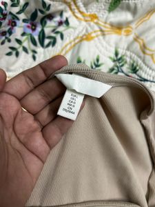 H&amp;M Square Neck Jersey Long Sleeves Top