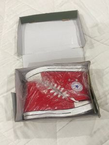 Red High-Top Converse Replica
