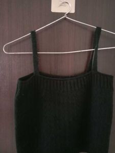 Black Knit Tank Top