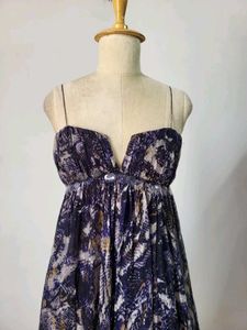 Printed High-Low Dress