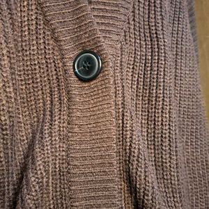 Brown Knit Cardigan