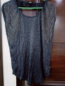 Black Colour Stylish Top