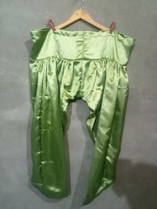 Green Satin Style Dress