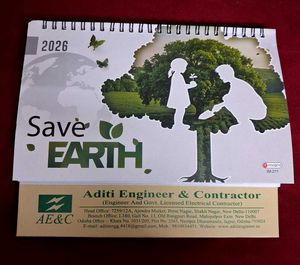2026 'Save Earth' Desk Calendar