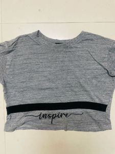 Gray Inspire Graphic Tee