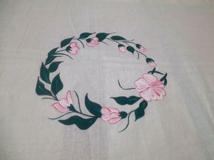 Hand Painted Bedsheet .