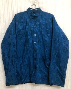 San-na Blue Printed Coat