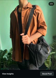 Black tote bag