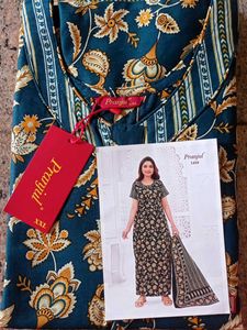 Floral Print Night Suit