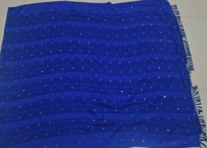 Blue Embellished saree