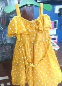 Mustard Colour Frock💛✨
