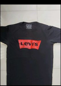 T Shirt Black Branded Levis