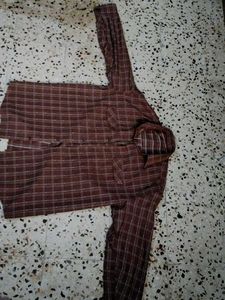 Brown Plaid Flannel Shirt