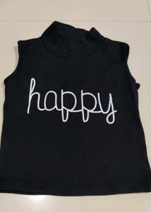 Black Happy Top