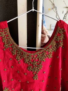 beads work ghrara and kurta set