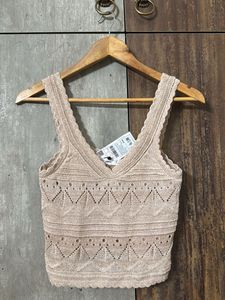 Mango Knitted Crop Top