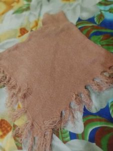 Fringed Poncho Cover-Up top