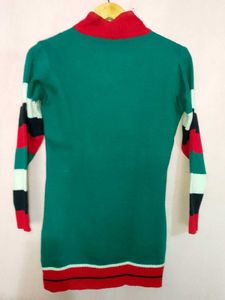 Retro Green Pocket Sweater
