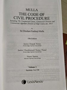⚖️ Mulla’s Code of Civil Procedure ( 3 Volms  Set)
