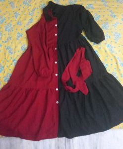 🖤❤️Frock BlaK_red