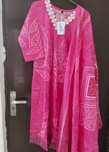 New Unused Vneck Mirror Work Pakistani Suit
