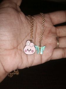 Cute Pendant Necklaces (Set of 2)