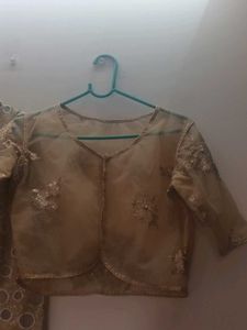 Golden Embroidered Blouse