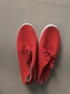 Red Casual Shoes