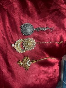 Ethnic Maang Tikka Set Of 3
