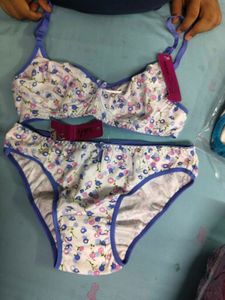 A Bra Panty Set With Tag.