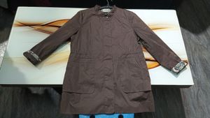 Brown wind cheater jacket