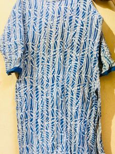 Blue Printed Kurta