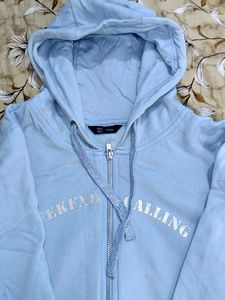 Blue Zip-Up Hoodie