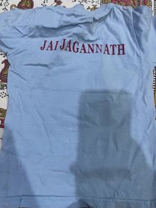 Jagannath  Tshirt with two vibrant colour froc