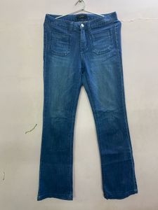 Blue Denim Flare Jeans