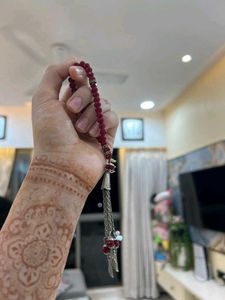 Necklace with Red Beads