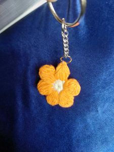 Flower bag charm and keychain