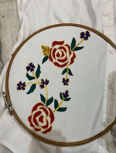 Embroidered White Blouse