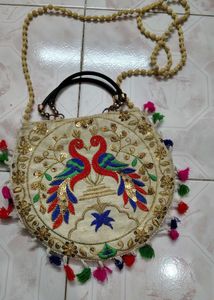 Ethnic Peacock Rajasthani Crossbody Bag