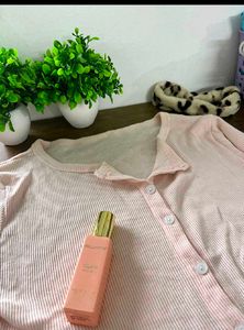 Pink Button-Down cardigan