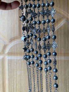 Gunmetal Bead &amp; Charm Body Chains