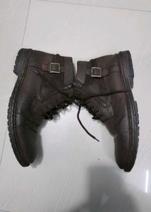 Brown Leather Ankle Boots