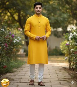 Elegant Yellow Kurta All Sizes Available