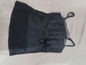 Black Fancy Tube Top