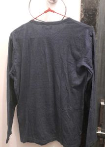 🛍️ Navy Blue Full Sleeve “ALICE” Printed T-Shirt