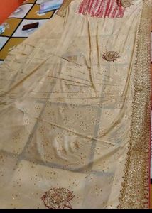 Designer Red Saree