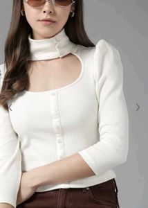 Chic Cutout Knit Top