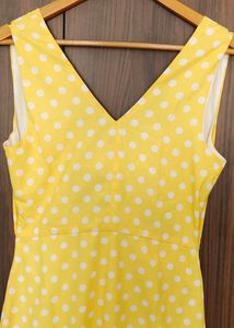 Sexy Polka Dot Back Tie Bodycon Dress